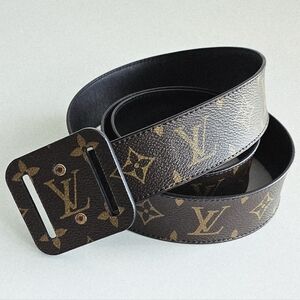 Louis Vuitton Brown Monogram Fully Adjustable Belt